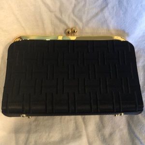 Vintage Halston black evening bag